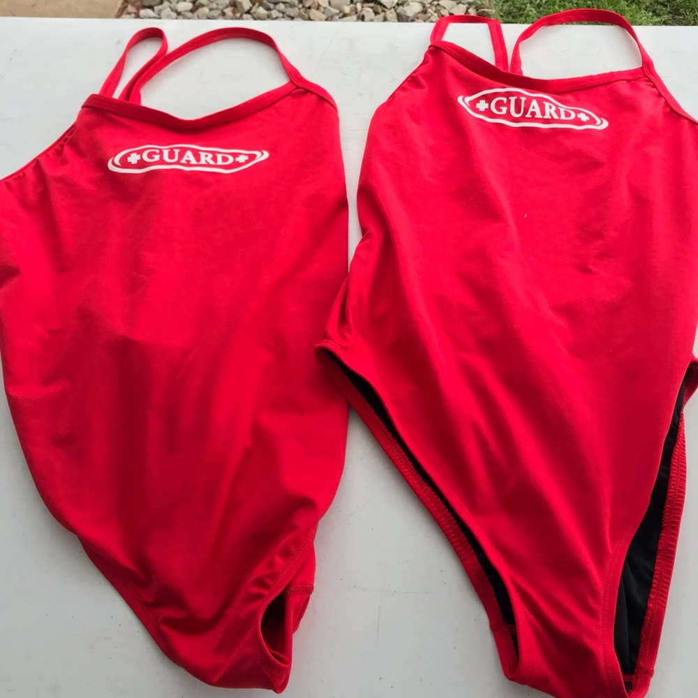 Lifeguard swimsuits.